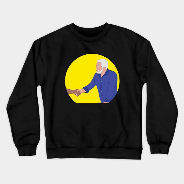 The Hollywood Handshake Crewneck Sweatshirt by DiegoCarvalho